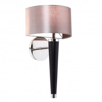ENDON CORVINA-1WB | Corvina Endon zidna svjetiljka 1x E14 srebrno, boja oraha