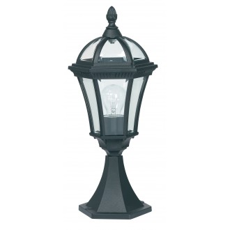 ENDON YG-3502 | Drayton Endon podna svjetiljka 47cm 1x E27 IP44 antik crno, prozirno