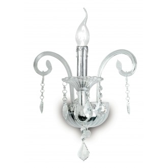 FANEUROPE I-246/00700 | Cristallo Faneurope zidna svjetiljka Luce Ambiente Design 1x E14 krom, kristal