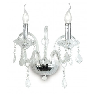 FANEUROPE I-246/00800 | Cristallo Faneurope zidna svjetiljka Luce Ambiente Design 2x E14 krom, kristal