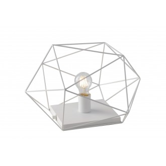 FANEUROPE I-ABRAXAS-L1 BCO | Abraxas Faneurope stolna svjetiljka Luce Ambiente Design 26,5cm s prekidačem 1x E27 bijelo mat