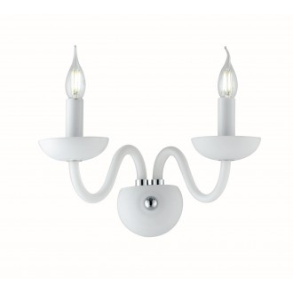 FANEUROPE I-ALFIERE/AP2 BCO | Alfiere-FE Faneurope zidna svjetiljka Luce Ambiente Design 2x E14 bijelo, krom