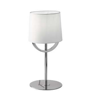 FANEUROPE I-ASTORIA-L1 | Astoria-FE Faneurope stolna svjetiljka Luce Ambiente Design 40,5cm s prekidačem 1x E27 krom, bijelo