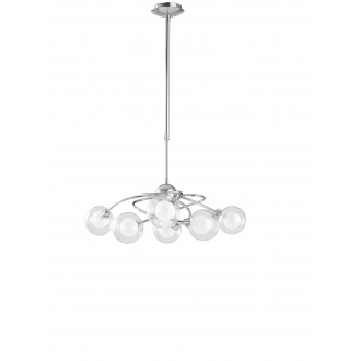 FANEUROPE I-BLOG-6 | Blog Faneurope luster svjetiljka Luce Ambiente Design 6x G9 krom, opal, prozirno