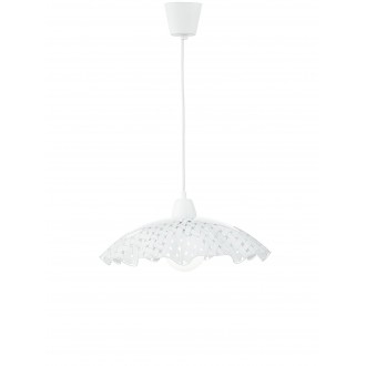 FANEUROPE I-CASHMERE-S42 | Cashmere Faneurope visilice svjetiljka Luce Ambiente Design 1x E27 bijelo, prozirno, šare