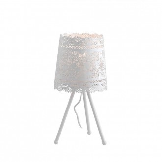 FANEUROPE I-CLUNY-L20 | Cluny Faneurope stolna svjetiljka Luce Ambiente Design 46cm s prekidačem 1x E27 bijelo