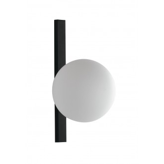 FANEUROPE I-ENOIRE-AP1 | Enoire Faneurope zidna svjetiljka Luce Ambiente Design 1x E14 crno mat, opal