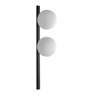 FANEUROPE I-ENOIRE-AP2 | Enoire Faneurope zidna svjetiljka Luce Ambiente Design 2x E14 crno mat, opal