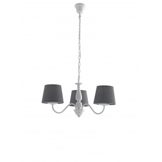 FANEUROPE I-FAVOLA/3 | Favola Faneurope luster svjetiljka Luce Ambiente Design 3x E14 bijelo, sivo