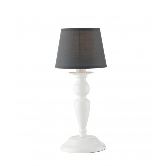 FANEUROPE I-FAVOLA/L1 | Favola Faneurope stolna svjetiljka Luce Ambiente Design 37cm s prekidačem 1x E14 bijelo, sivo