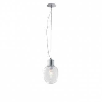 FANEUROPE I-FELLINI-S18 | Fellini Faneurope visilice svjetiljka Luce Ambiente Design 1x E27 krom, prozirno