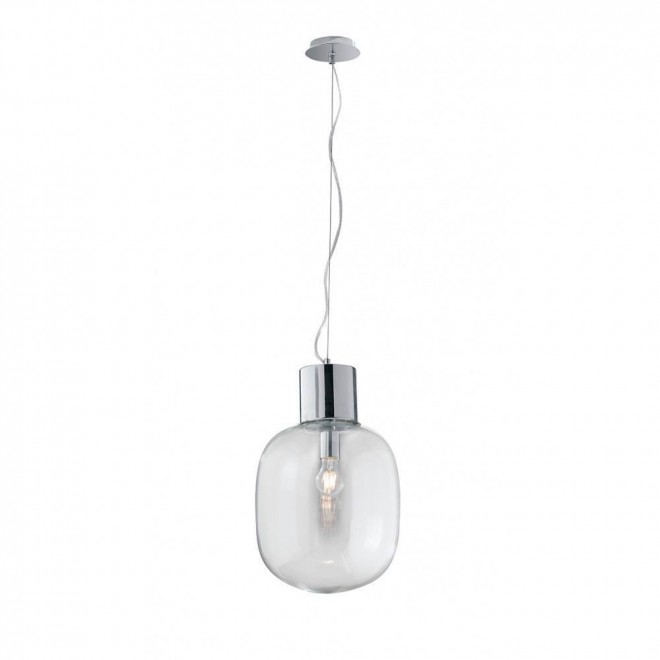 FANEUROPE I-FELLINI-S30 | Fellini Faneurope visilice svjetiljka Luce Ambiente Design 1x E27 krom, prozirno