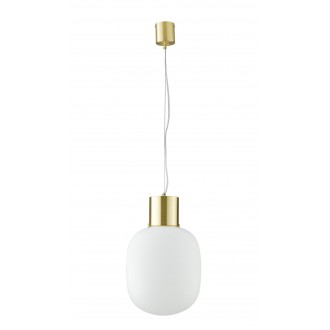 FANEUROPE I-FELLINI-S30 ORO | Fellini Faneurope visilice svjetiljka Luce Ambiente Design 1x E27 zlato mat, opal
