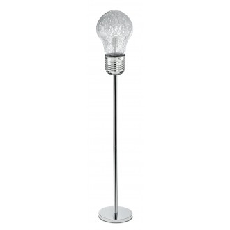 FANEUROPE I-LAMPD/PIANT | Lampadina Faneurope podna svjetiljka Luce Ambiente Design 165cm s prekidačem 1x E27 krom, prozirno