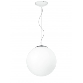 FANEUROPE I-LAMPD/S35 BCO | City-FE Faneurope visilice svjetiljka Luce Ambiente Design kuglasta 1x E27 krom, saten bijelo