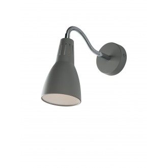 FANEUROPE I-LOGIKO-AP GR | Logiko Faneurope zidna svjetiljka Luce Ambiente Design fleksibilna 1x E14 krom, sivo, crno