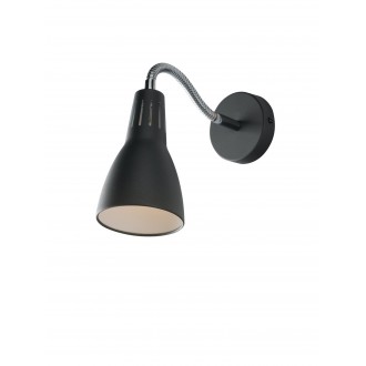 FANEUROPE I-LOGIKO-AP NER | Logiko Faneurope zidna svjetiljka Luce Ambiente Design fleksibilna 1x E14 krom, crno, bijelo