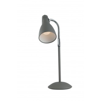 FANEUROPE I-LOGIKO-L GR | Logiko Faneurope stolna svjetiljka Luce Ambiente Design 42,5cm s prekidačem fleksibilna 1x E14 krom, sivo, crno