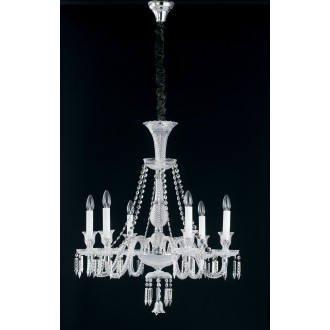 FANEUROPE I-LOUVRE/6 | Louvre-FE Faneurope luster svjetiljka Luce Ambiente Design 6x E14 krom, kristal, bijelo