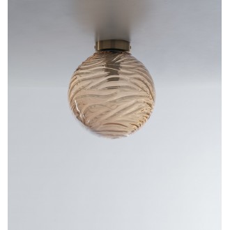 FANEUROPE I-NEREIDE-G-PL25 CH | Nereide-FE Faneurope stropne svjetiljke svjetiljka Luce Ambiente Design kuglasta 1x E27 antik brončano, šampanjac žuto