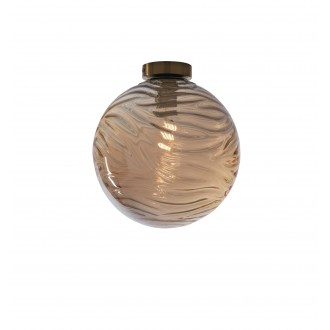 FANEUROPE I-NEREIDE-G-PL30 CH | Nereide-FE Faneurope stropne svjetiljke svjetiljka Luce Ambiente Design kuglasta 1x E27 antik brončano, šampanjac žuto