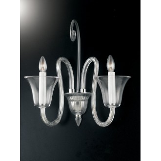 FANEUROPE I-PALACE/AP2 | Palace-FE Faneurope zidna svjetiljka Luce Ambiente Design 2x E14 krom, prozirno, bijelo