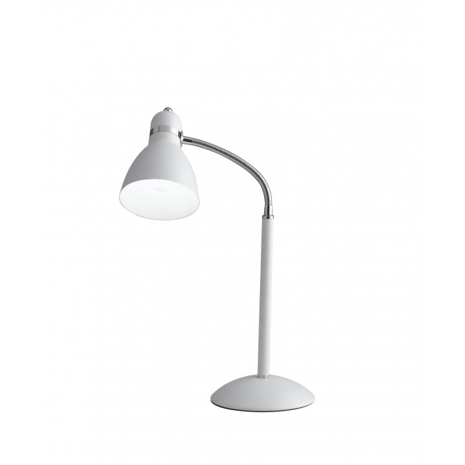FANEUROPE I-PEOPLE-L BCO | People Faneurope stolna svjetiljka Luce Ambiente Design 52cm s prekidačem fleksibilna 1x E27 krom, bijelo