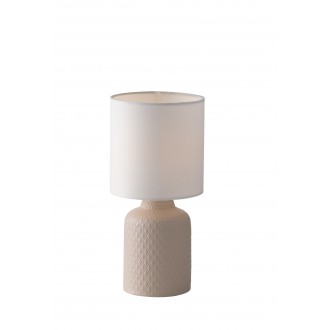 FANEUROPE I-RAVELLO-L TAU | Rovello Faneurope stolna svjetiljka Luce Ambiente Design 32cm s prekidačem 1x E14 taupe, bijelo