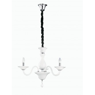 FANEUROPE I-SOFFIO/3 | Soffio-FE Faneurope luster svjetiljka Luce Ambiente Design 3x E14 blistavo bijela, krom