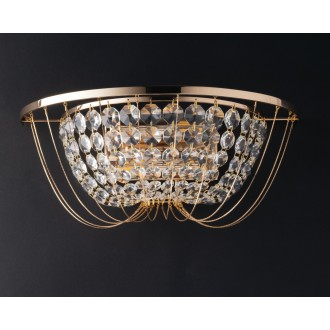 FANEUROPE I-VIENNA-AP ORO | Vienna-FE Faneurope zidna svjetiljka Luce Ambiente Design 2x E14 zlatno, kristal