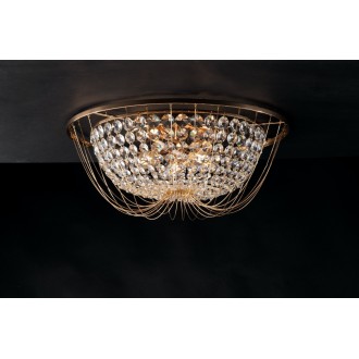 FANEUROPE I-VIENNA-PL45 ORO | Vienna-FE Faneurope stropne svjetiljke svjetiljka Luce Ambiente Design 4x E14 zlatno, kristal