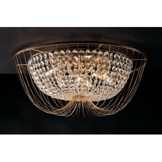 FANEUROPE I-VIENNA-PL60 ORO | Vienna-FE Faneurope stropne svjetiljke svjetiljka Luce Ambiente Design 6x E14 zlatno, kristal