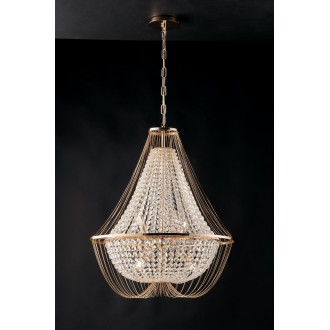 FANEUROPE I-VIENNA-S60 ORO | Vienna-FE Faneurope luster svjetiljka Luce Ambiente Design 6x E14 zlatno, kristal