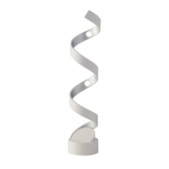 FANEUROPE LED-HELIX-L4 BCO | Helix-FE Faneurope stolna svjetiljka Luce Ambiente Design 66cm s prekidačem 1x LED 960lm 4000K bijelo, srebrno
