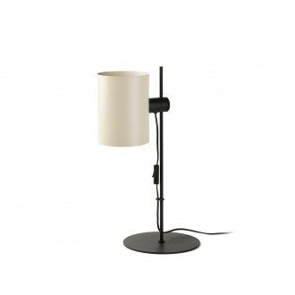 FARO 20033-80 | Guadalupe Faro stolna svjetiljka 55cm 1x E27 crno mat, bež
