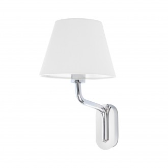 FARO 24005-10 | Eterna-FA Faro zidna svjetiljka 1x E27 svjetli krom, poniklano, bijelo