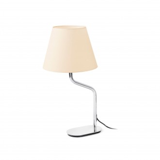 FARO 24008-14 | Eterna-FA Faro stolna svjetiljka 60cm 1x E27 svjetli krom, poniklano, bež