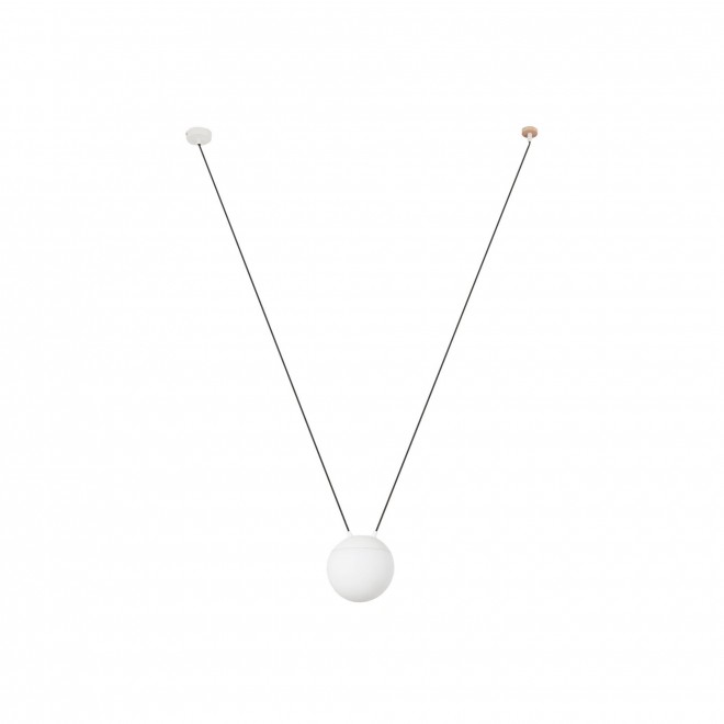 FARO 28375-1L | Mine Faro visilice svjetiljka 1x E27 bijelo mat, opal