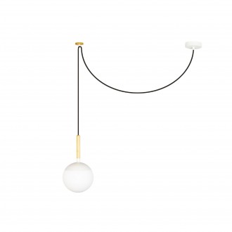 FARO 28375 | Mine Faro visilice svjetiljka 1x E27 bijelo mat, opal