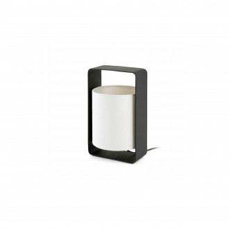 FARO 28382 | Lula Faro stolna svjetiljka 27cm 1x E27 crno mat, bijelo