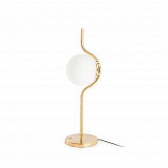 FARO 29692D | Le-Vita Faro stolna svjetiljka 58cm 1x LED 570lm 2700K sjajno zlato, opal