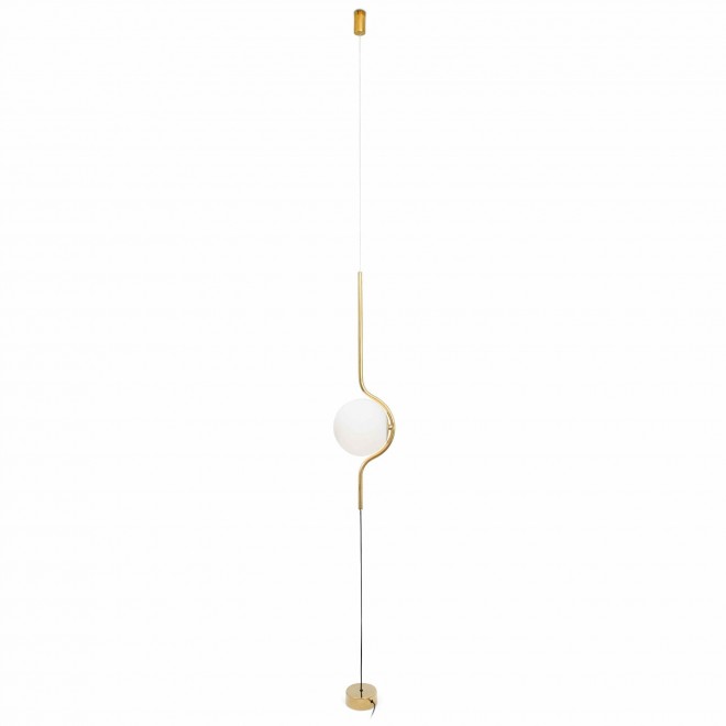 FARO 29694 | Le-Vita Faro visilice svjetiljka 1x LED 250lm 2700K sjajno zlato, opal