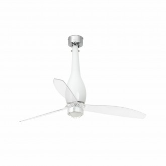 FARO 32000-9 | Eterfan Faro ventilatorska lampa stropne svjetiljke 1x LED 709lm 3000K blistavo bijela, opal