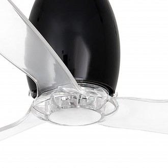 FARO 32002WP | Eterfan Faro ventilator stropne svjetiljke blistavo crna