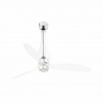 FARO 33381-9 | Eterfan Faro ventilatorska lampa stropne svjetiljke 1x LED 709lm 3000K svjetli krom, poniklano, opal