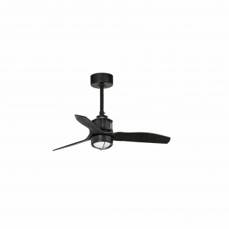 FARO 33424-10 | Just-Fan Faro ventilatorska lampa stropne svjetiljke 1x LED 709lm 3000K crno mat, opal