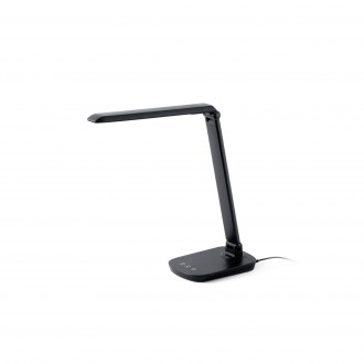 FARO 53415 | Anouk-FA Faro stolna svjetiljka 40cm 1x LED 530lm 4000K crno mat, prozirna