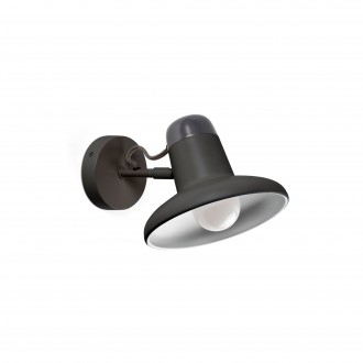 FARO 57403 | Snap-FA Faro zidna svjetiljka 1x E27 tamno siva