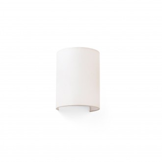 FARO 66407 | Cotton Faro zidna svjetiljka 1x E27 bijelo mat, crno