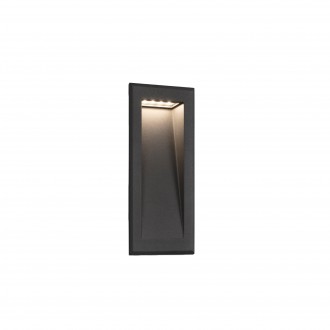 FARO 70833 | Soun Faro ugradbena svjetiljka 239x105mm 1x LED 280lm 3000K IP65 IK08 tamno siva, prozirna